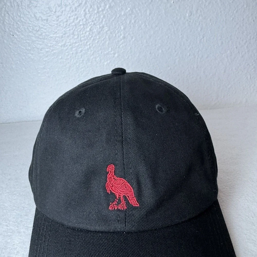 Wild Turkey Bourbon Whiskey Hat Strapback Cap Black Red Logo Cotton Adjustable